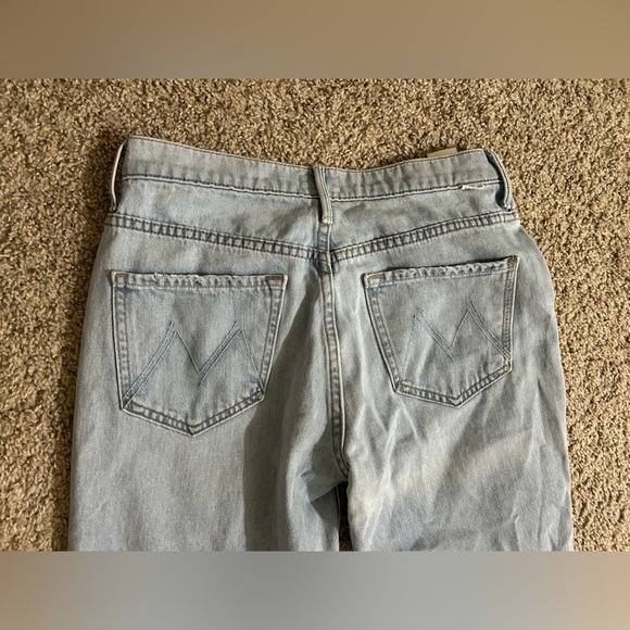 MOTHER The Insider Crop Step Chew in Mentally Elsewhere Size 28 Blue Cotton Mix - Picture 5 of 12